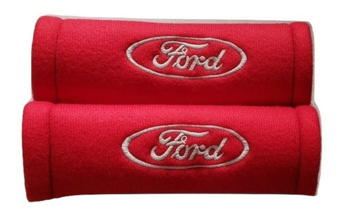 Fiemo Fundas Funda Cubre Cinturon De Seguridad Absorbente Logo Ford 1