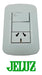 Jeluz Verona Complete Light Switch with Power Outlet Pack of 10 1