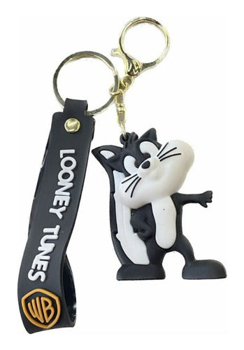3D Rubber Keychain Pepe Le Pew Looney Tunes 0