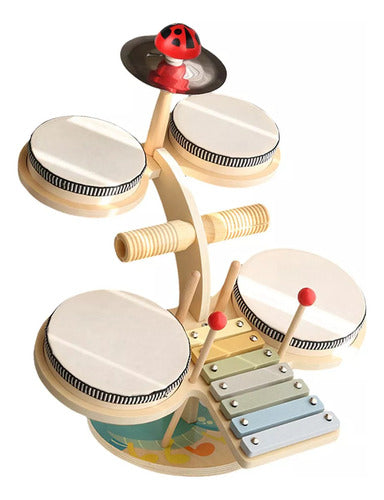 Conjunto De Bateria De Xilofone, Kits De Música Pré-escolar, 4