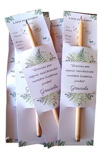 Lajau Ecoart 15 Personalized Plantable Pencils, Souvenirs 6