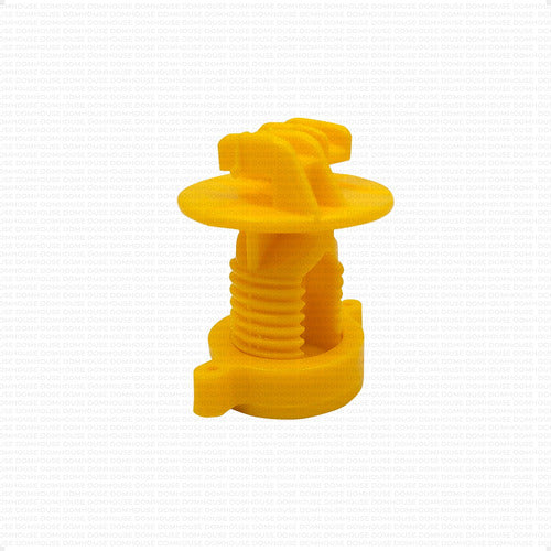 Aislador Amarillo Regulable Movil Rosca X 100 Para Boyero 4