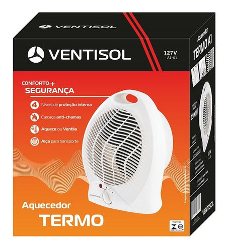 Aquecedor Elétrico A1 Portátil Ventisol Branco 127v 6