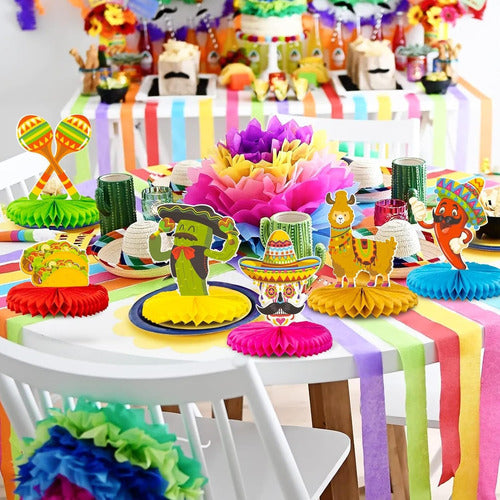 Kockuu Decoración De Mesa Para Fiesta, 12 Piezas, Centro 20cm Papel 2