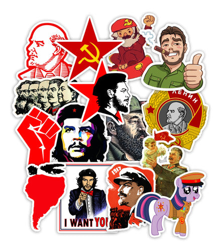 Stickarte_arg Stickers Comunismo Socialismo Che 20 Unidades PVC 0