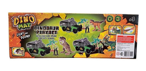 Dinomat Set Vehicle and Figure Light and Sound Art IK0112 2