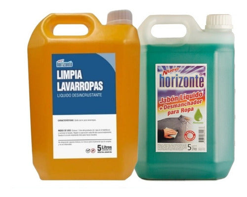 Horizonte Liquid Washing Machine Cleaner - Limescale Remover + Free Laundry Soap 0