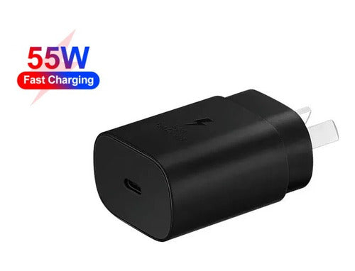 55W Fast Charger + C Cable for Samsung S23/ Plus/ Ultra 7