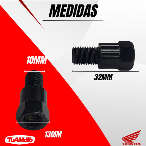 Tornillo Para Espejo 10mm Original Honda New Titan / Nc 700 3