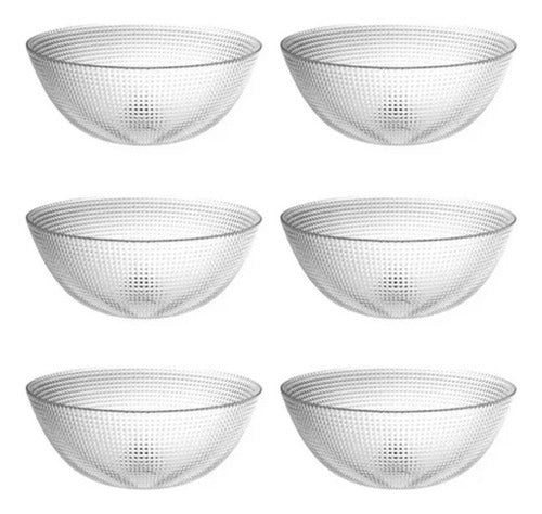 Pasabahce Set of 6 Mini Dessert Glass Bowls 13cm 0