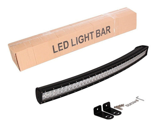 80 LEDs 240 Watts Curved 110cm Spot + Flood Off-Road 4x4 Bar 5