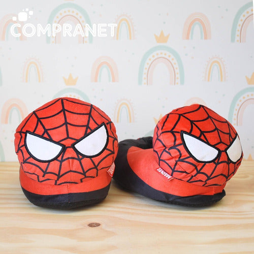 Phi Phi Toys Plush Spiderman Slippers With Light - 11061 2