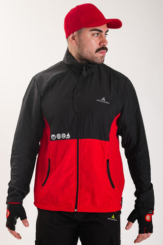 Urban Luxury Campera Rompeviento Deportiva Hombre Combinada 5