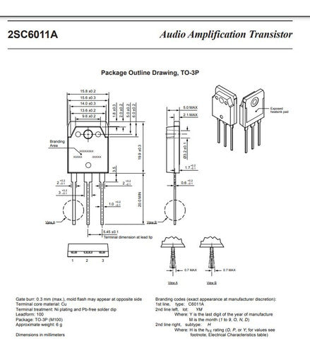 Sanken Integrado C6011A O 2SC6011A 1