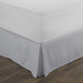 Linen Market Light Gray Pleated Bed Skirt, Full 1