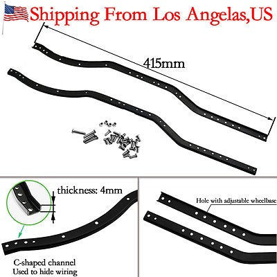 Axial Chassis Stainless Steel X 2 Frame, Rails for 1/10 Axial 1