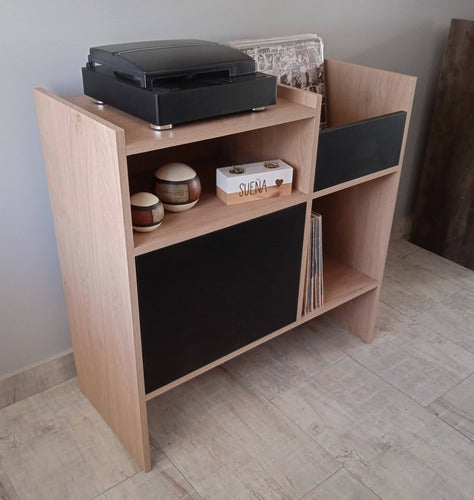 Vinyl Record Player and Albums Table Furniture with Shelf In Stock 7
