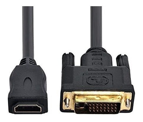 Chenyang DVI Male 24+1 to HDMI Female Adapter Cable 10cm 3