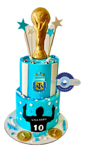 Torta Argentina Futbol Campeones Mundial America Copa Messi 0