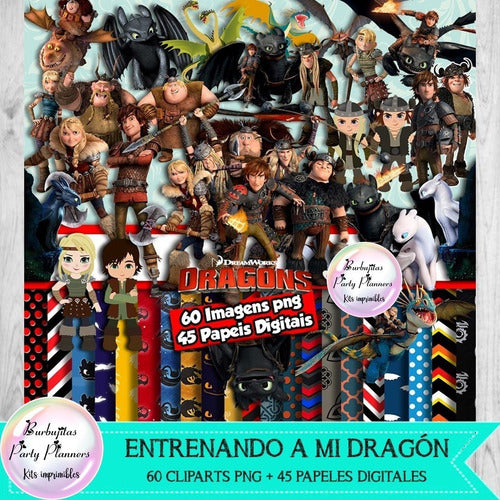 Papeles Y Cliparts Png Digitales Entrenando A Mi Dragon 1