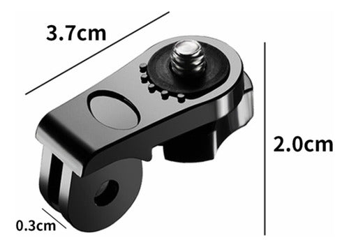 Adaptador Montaje Trípode Rosca 1/4 Gopro Action Cam 3