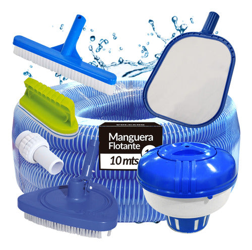 Vulcano Complete Cleaning Kit Ideal for All Swimming Pools 0