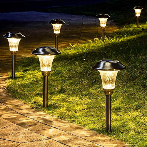 Gigalumi Paquete De 8 Luces Solares Para Caminos, Luces Sola 0