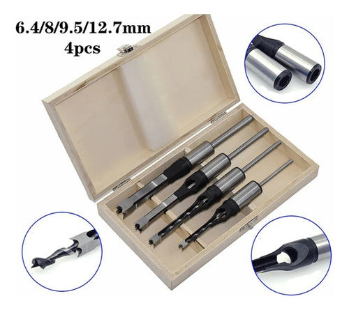 Milok Square Drill Bits for Bench Drill 0