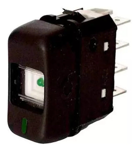 Interruptor Tecla Mb Caminhao/onibus 88 ... 12v 5 Pinos Pret 0