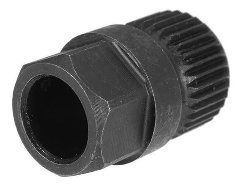 Ruhlmann 19mm Splined Socket for Alternator Pulley Removal - Impact Grade Chromium Molybdenum 1