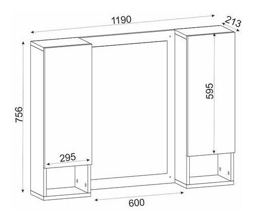 Almacen Del Hogar Modern Mirror Bathroom Organizer BM-205 5