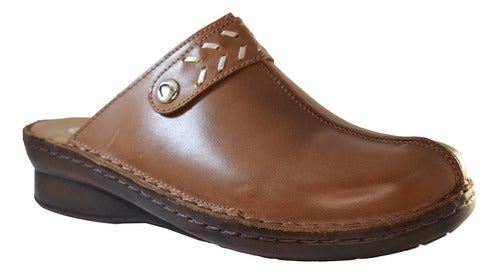 Cavatini Comfort Leather Clogs for Women Agatha in Pinkerton 1