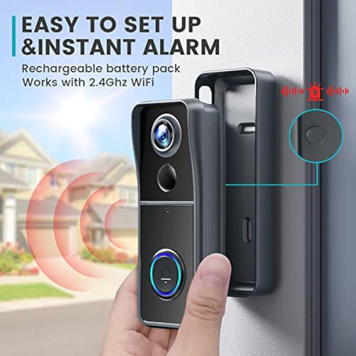 Morecam Wireless Video Doorbell Camera with Chime 1