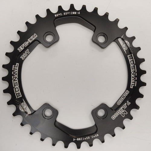 Snail Narrow Wide 36T 96BCD Asymmetric Oval/Round Chainring 1