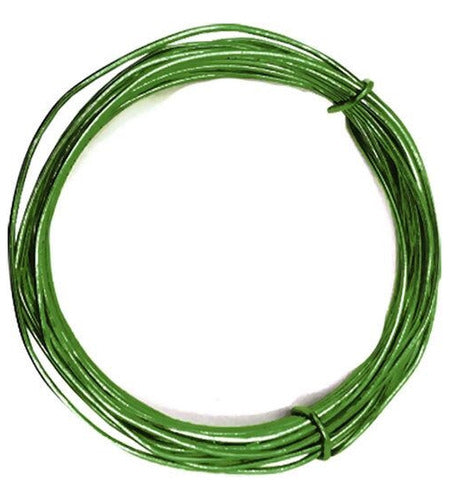 Arame Metalizado Liso 1.5mm C/5mt.verde 0