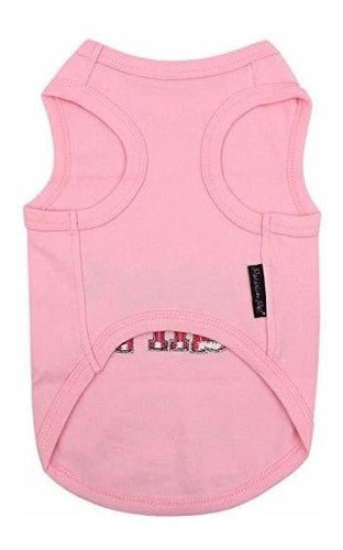 Daddys Girl Dog Tank De Parisian Pet Pink 0