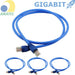 Kit 20 Un Cabo De Rede 50cm Cat5e Furukawa Rj45 Azul Veloz 1