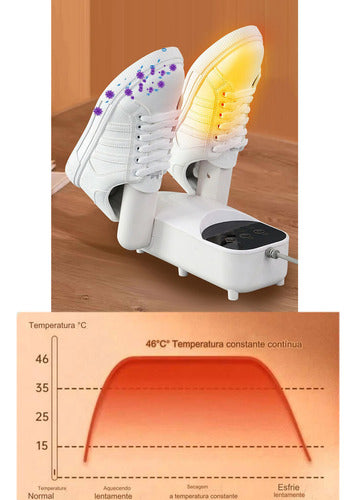 Secador De Tenis Sapato Eletrico Calçado Temporizador 5