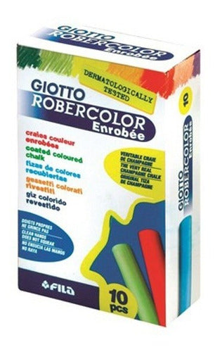 Pack Giotto: Tiza Blanca X10+ Tiza Color X10 + Portatiza X6 2