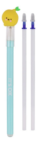 Wero It's OK Fruity Designs Erasable Roller Pen + 2 Refills 8