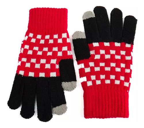 Warm Winter Assorted Colors Adult Polar Fleece Gloves 3