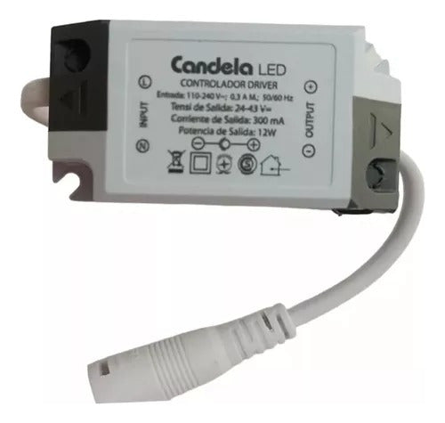 Candela 3 Drivers Transformador Para Plafón Led 12W 7272 Cts 0