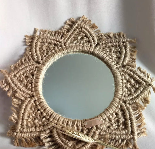 Analuzdecohome Macrame Jute Mirror 3