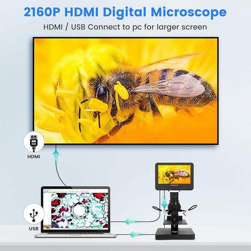 Andonstar AD246SP 4000X UHD 2160P HDMI Digital Microscope 2