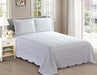 Amarelo Plain Quilt Bedspread 2 1/2-Seater + 2 Pillowcases 0