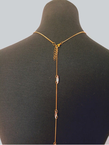 Back Bodychain with Golden Chains and Gems 1