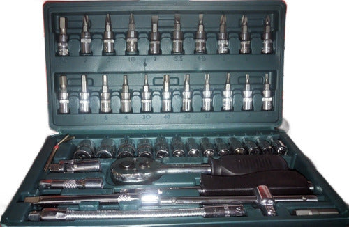 Zhongxin Tools 46-Piece Tool Set with 1/4" Socket Wrenches 0