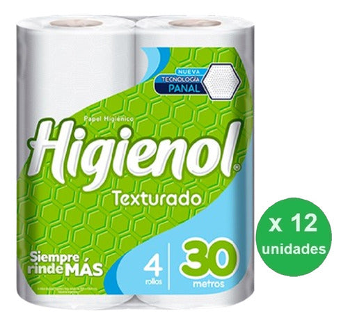 Pack Papel Higiénico Higienol Textura 4x30m- X12u -dh Tienda 1