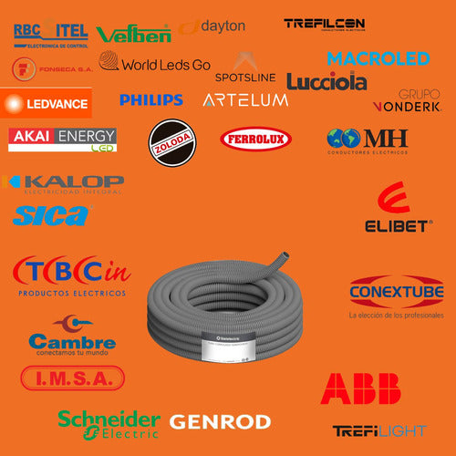 Tubo Corrugado Semipesado Por 25m De Ø25mm 2