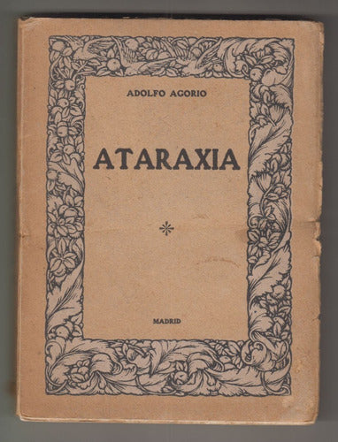 1923 Fascismo Uruguay Ataraxia Por Adolfo Agorio Raro Escaso 0